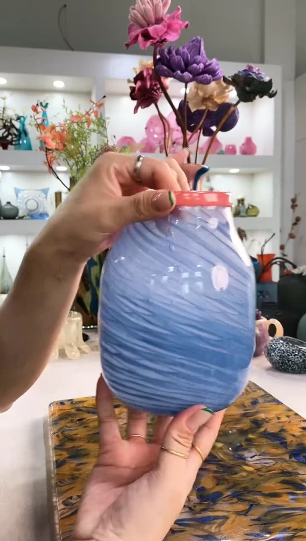 慕忆家手作琉璃花瓶