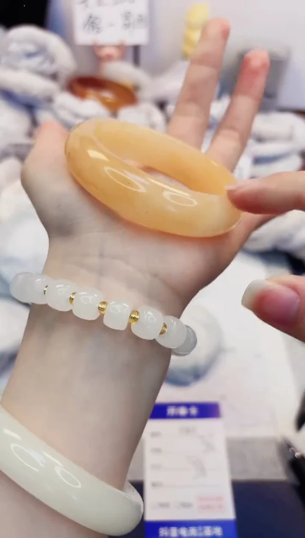 【闪购商品】石英质玉手镯未镶嵌157-财气镯-圈口58