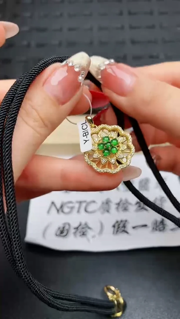 【闪购商品】翡翠颈饰银S925镶嵌..........