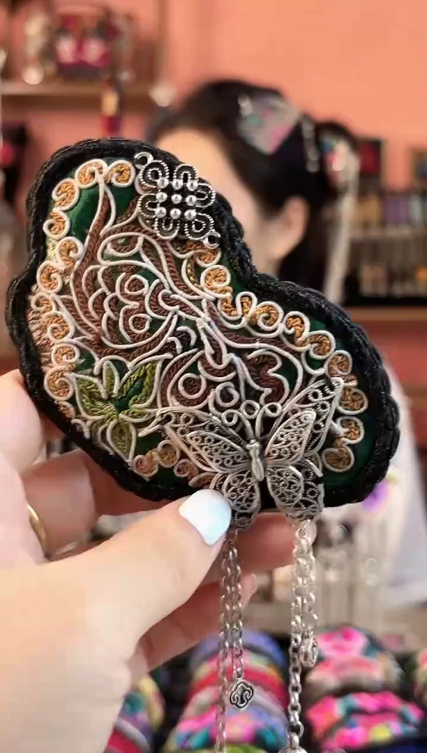 织绣艺枝独绣老绣饰品36