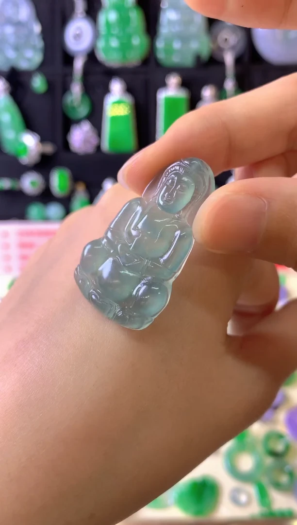 定制翡翠未镶嵌毛货抛光