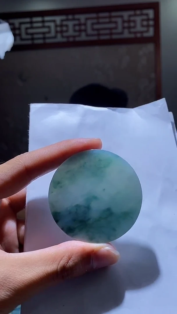 未镶嵌定制翡翠山水牌子