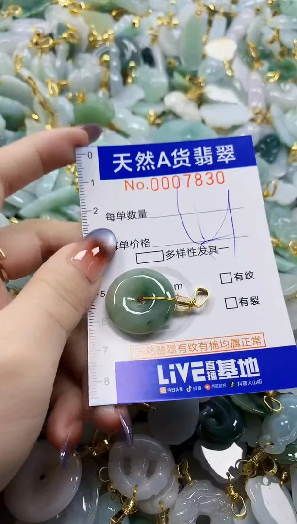 颈饰未镶嵌翡翠天然A货翡翠