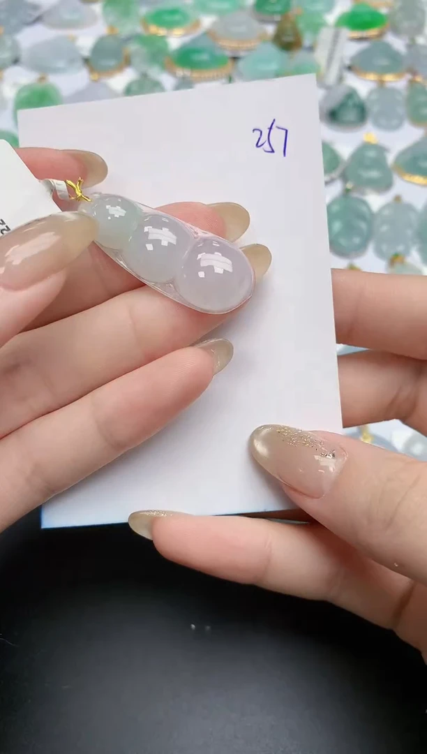 【闪购商品】翡翠颈饰18K金镶嵌天然缅甸翡翠A货