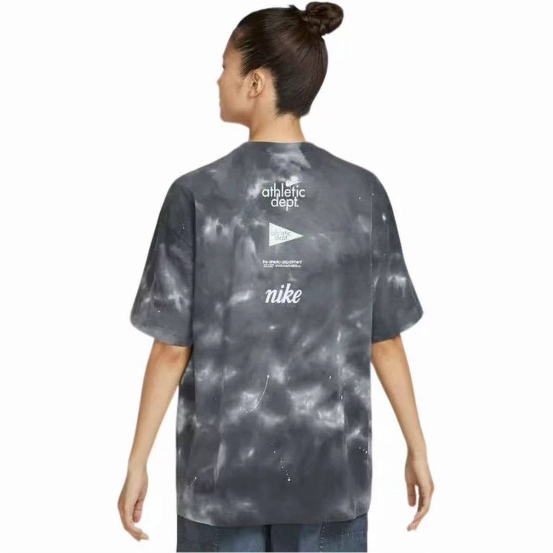 耐克男女印花运动T恤潮流迷彩英伦风夏季半袖圆领扎染II0462-010