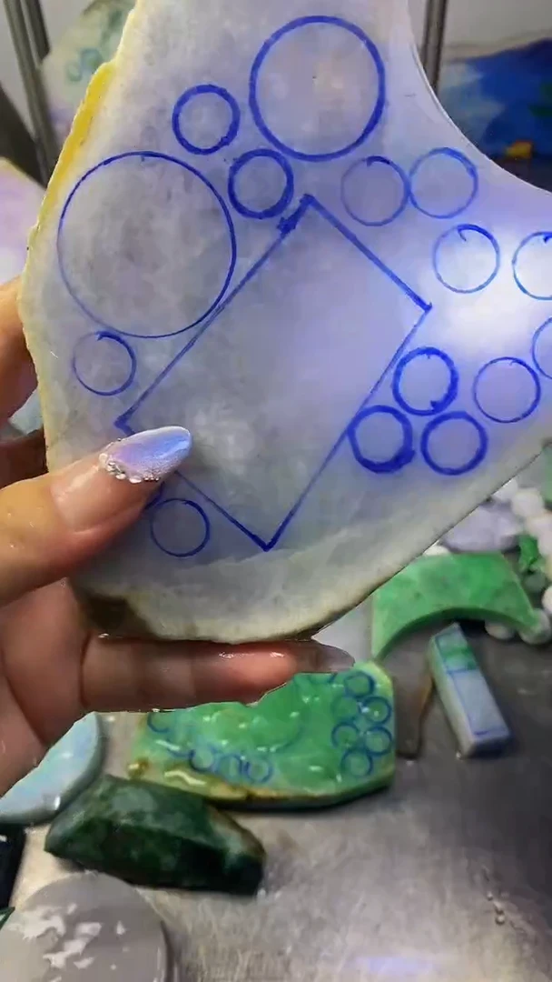 翡翠散珠未镶嵌 玉上缘天然翡翠454