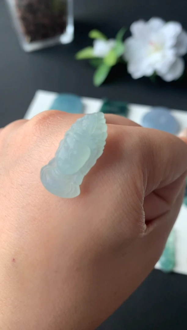 未镶嵌定制翡翠尺寸23.4*12*5.4