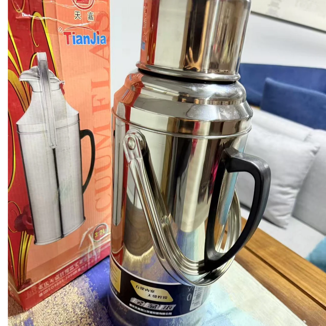 不锈钢热水瓶家用暖水瓶保温瓶商用玻璃内胆保温壶老式暖壶开水瓶