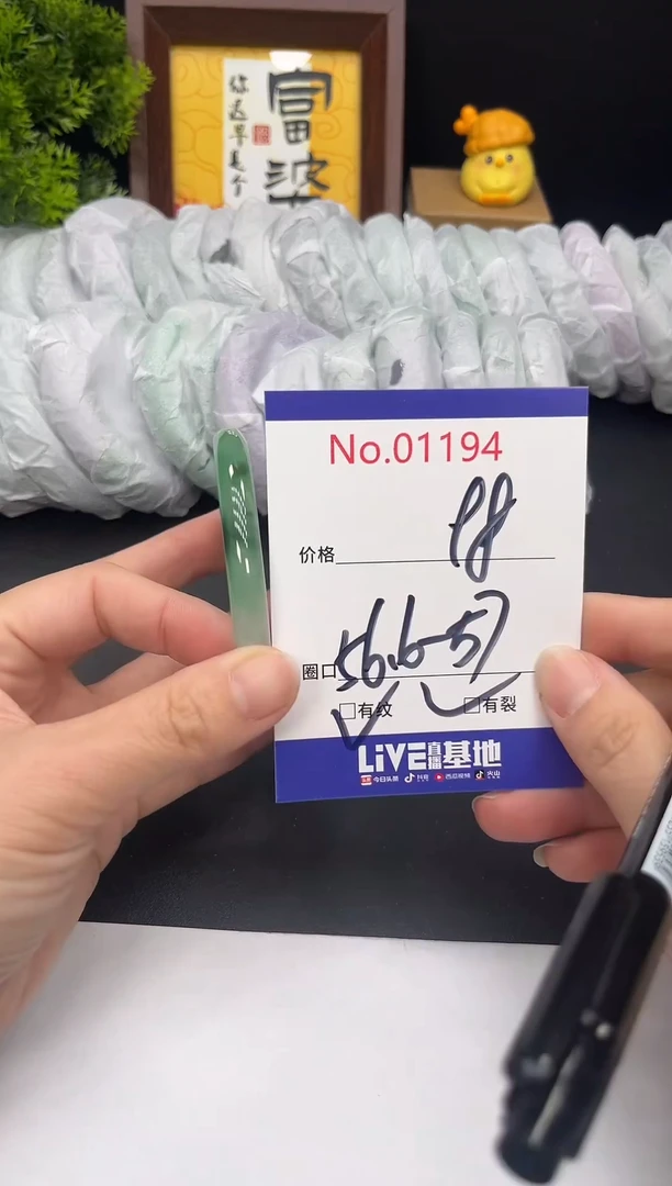 未镶嵌手镯翡翠拍下以实物为准1194