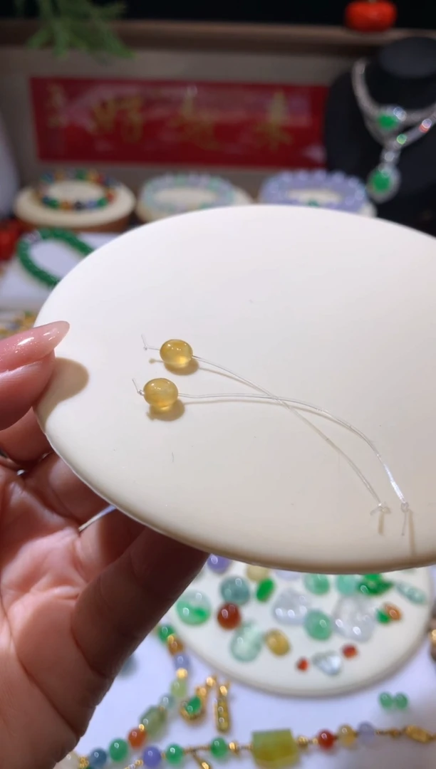 未镶嵌定制翡翠扁珠一颗多样性发货一件发货