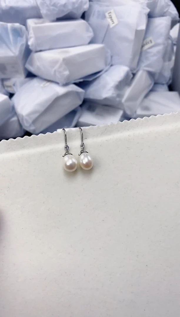 未镶嵌耳饰淡水珍珠ed1048