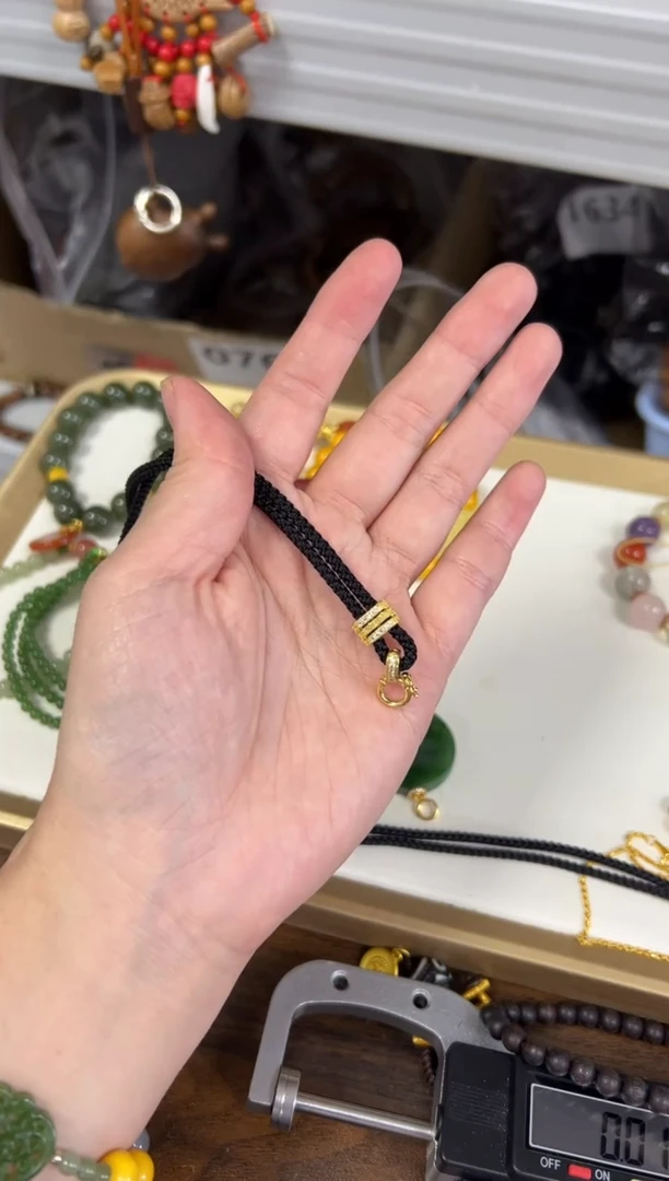 合金合金黑绳万能扣绳子[0992]