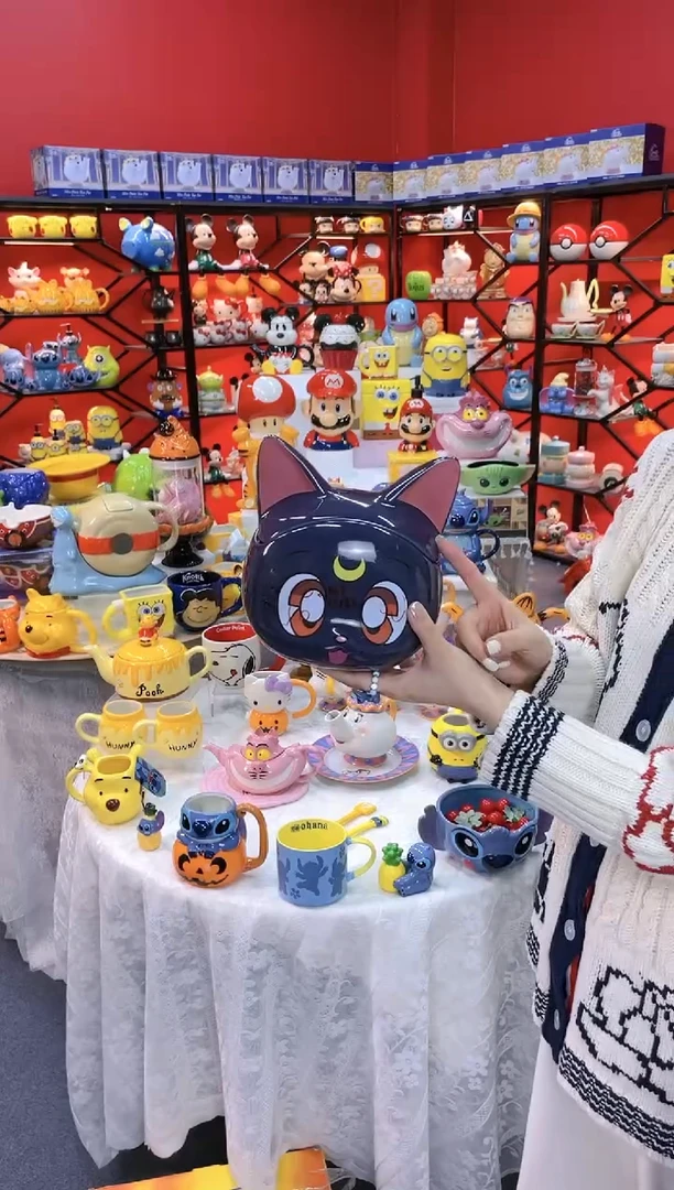 【闪购商品】.@@露娜猫陶瓷储物罐