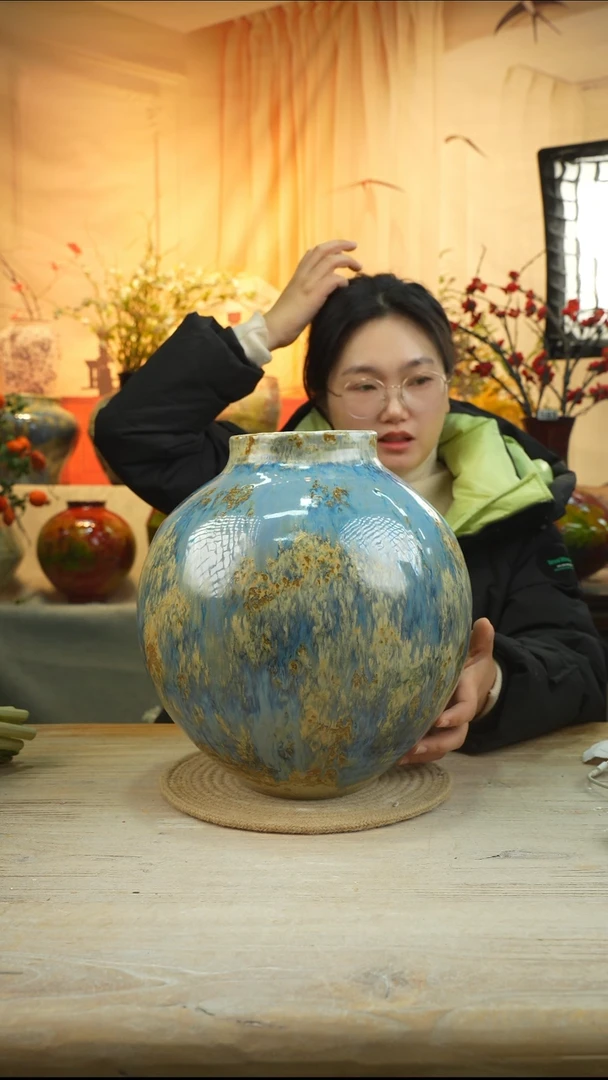 高29口11高温陶瓷花器