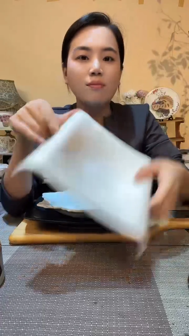 瓷片8英寸高脚方盘 微瑕介意勿拍