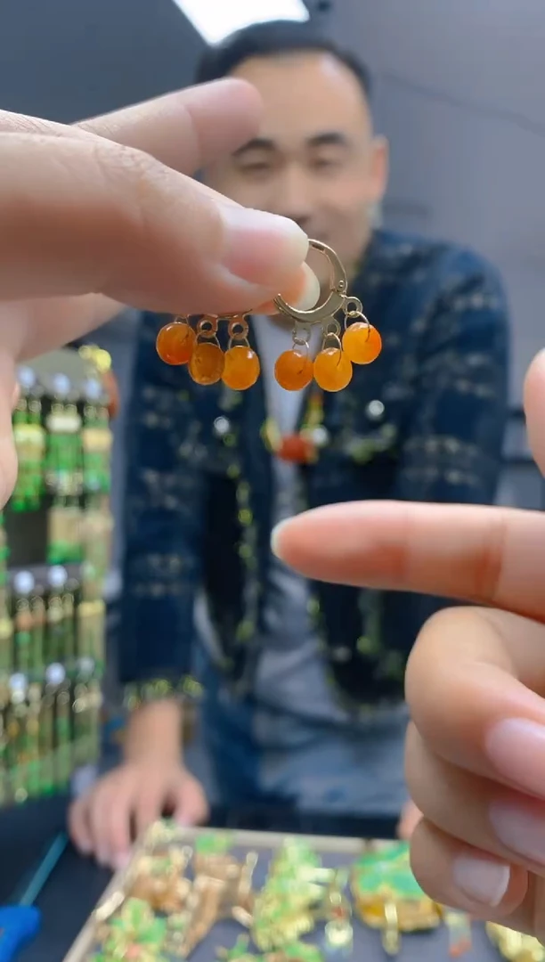 【闪购商品】翡翠耳饰合金279翡翠耳包