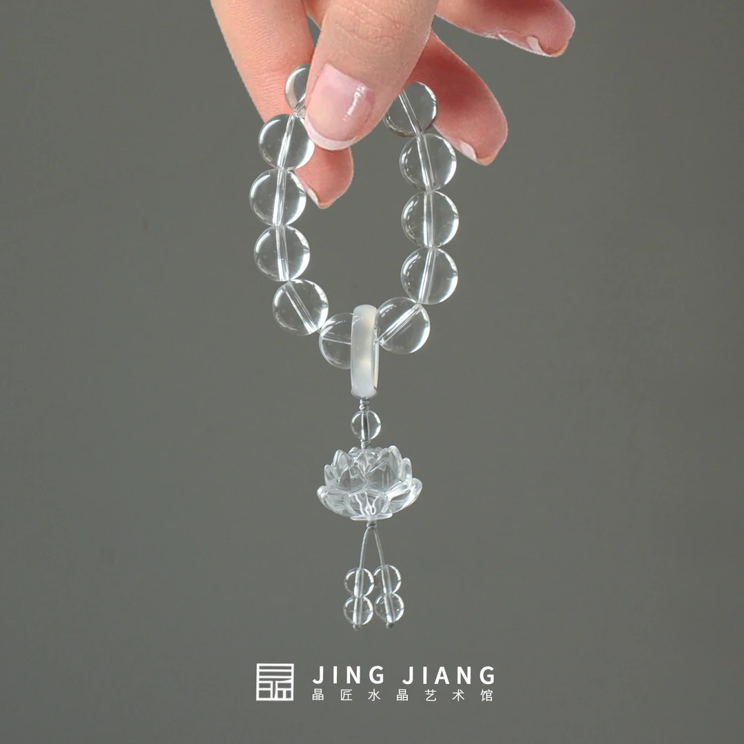 晶匠白水晶闲趣指捻 多样性发一 13-14mm+  编号-Z24671 礼物