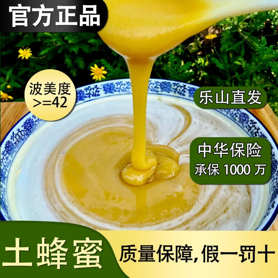 四川乐山结晶土蜂蜜 一年二次取蜜 中草植物蜜源 农家蜂蜜 500g*2