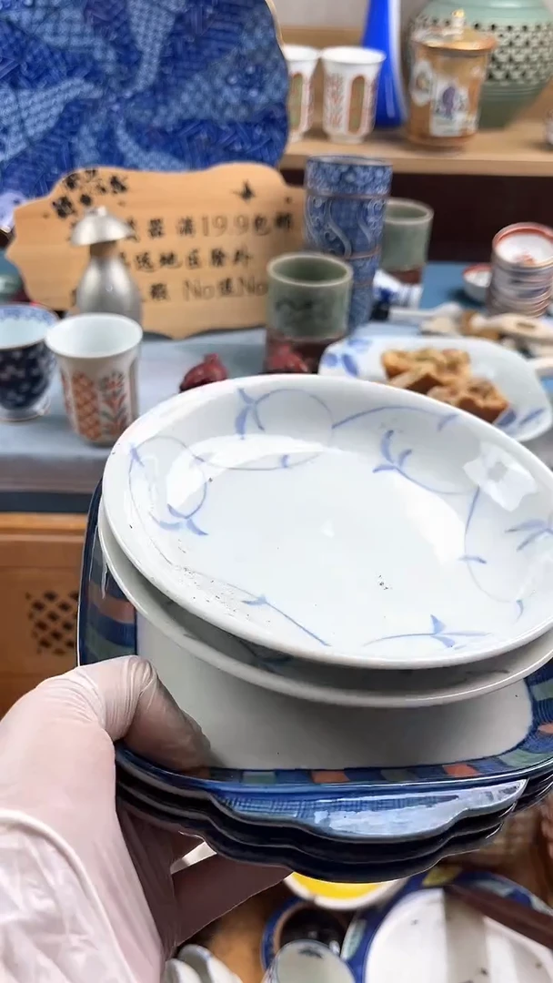 瓷片悦***喜英歌瓷器满19.9包邮