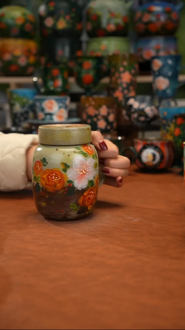 陶瓷油画釉下彩手绘