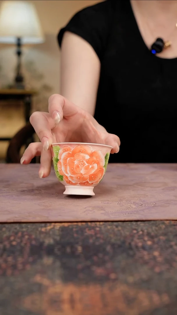 杯景德镇陶瓷杯碗柴烧多人