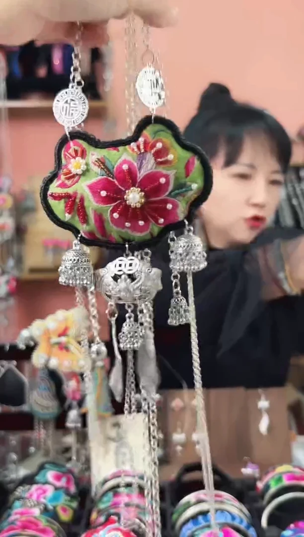 织绣艺枝独绣老绣饰品  194
