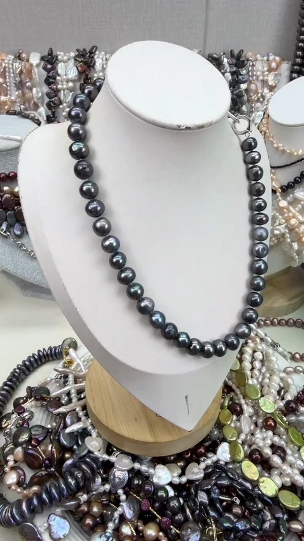 颈饰银S925镶嵌淡水珍珠1