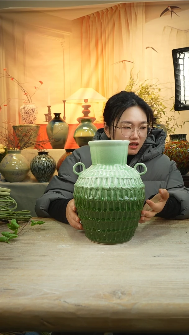 高28口11高温陶瓷花瓶