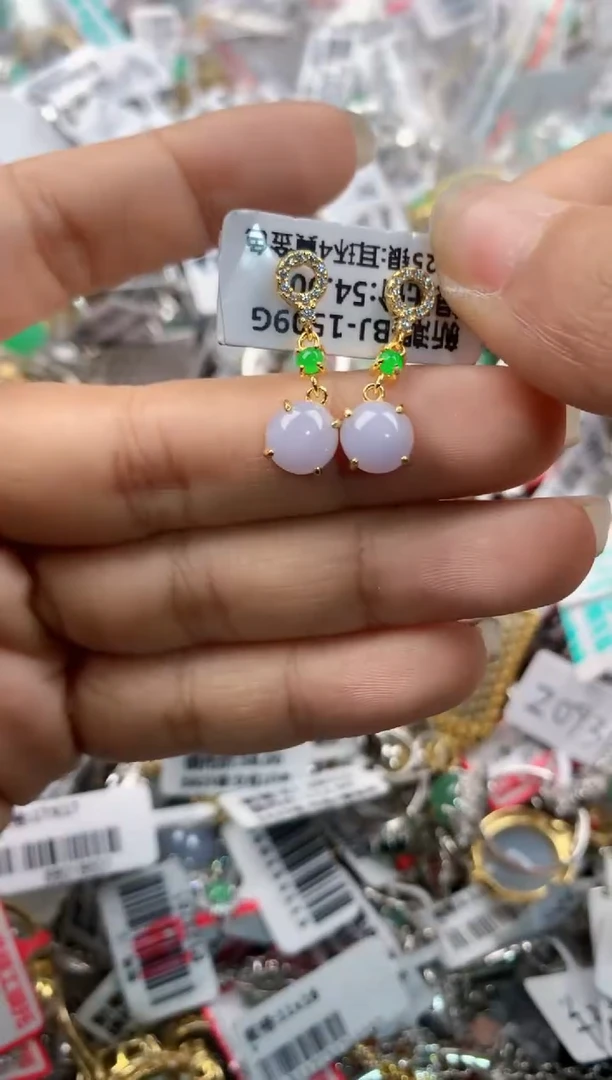 银S925镶嵌戒指翡翠8888      6