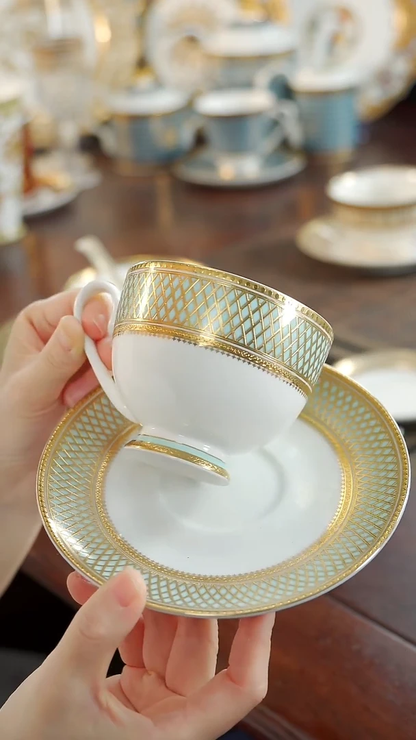 瓷片咖啡杯碟1套