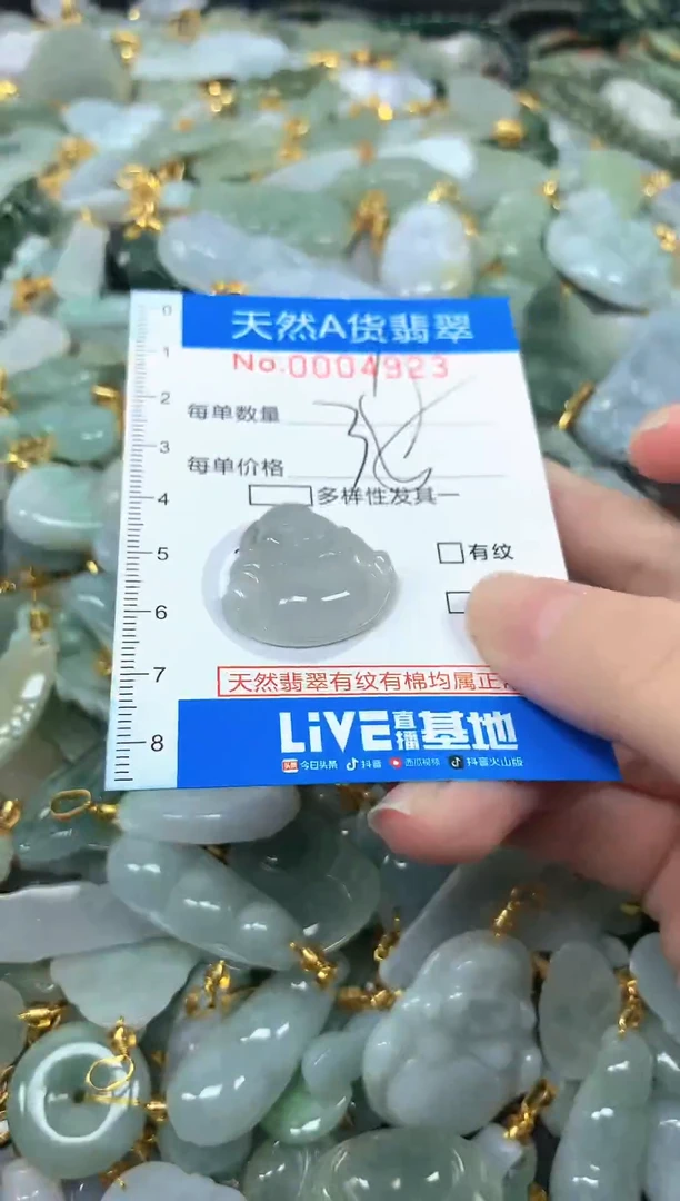 颈饰未镶嵌翡翠净货挂件-4923