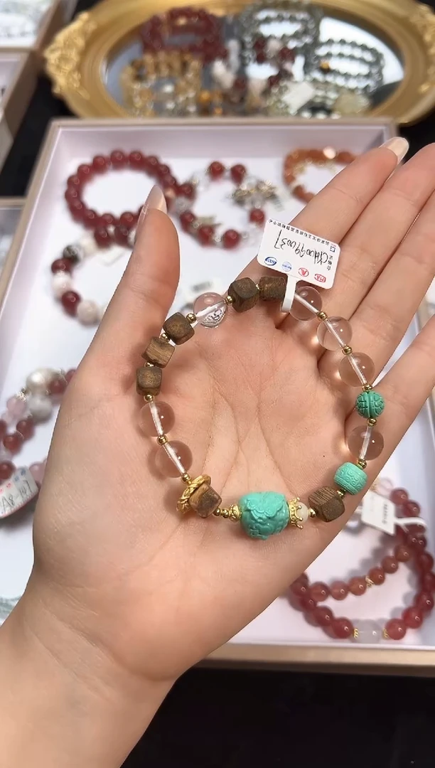 【闪购商品】水晶手链合金颜色微差多样性发货发其一