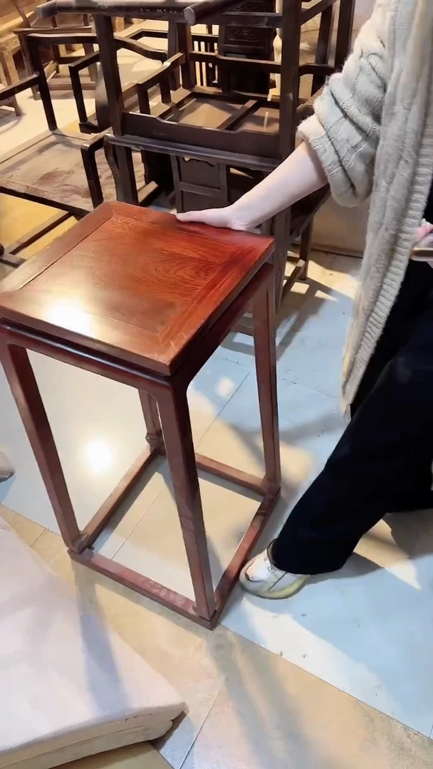 花梨木类成套家具国标红木刺猬紫檀花架