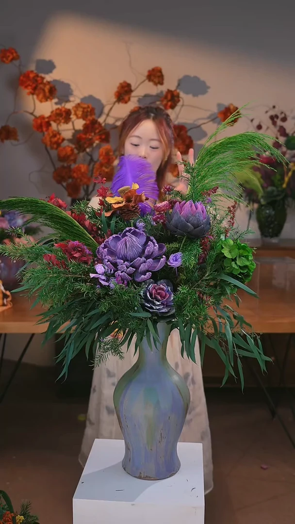 图片款式：单花束+花瓶