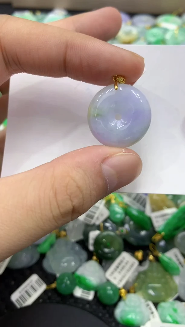 颈饰未镶嵌翡翠天然缅甸翡翠A货