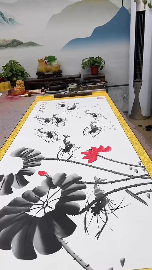 【闪购商品】书法陈明升-九龙图111111111