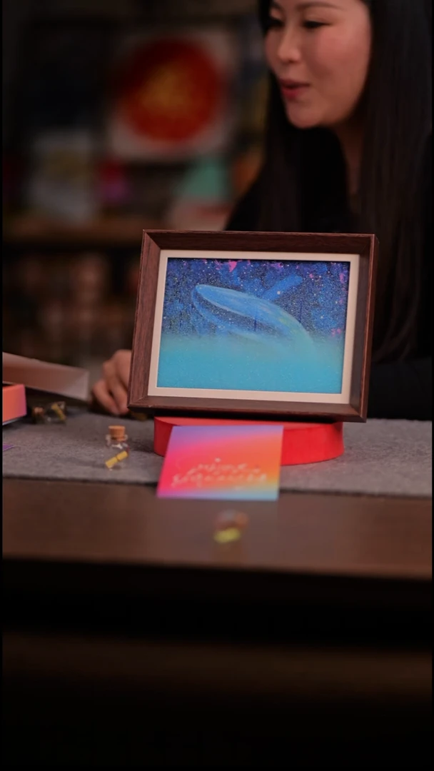 国画鲲鹏---8寸 流沙 手写-