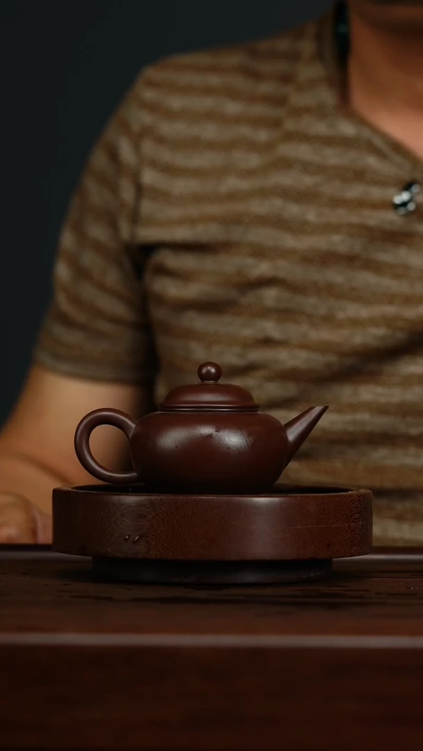 茶壶紫砂G8水平壶{95石红}