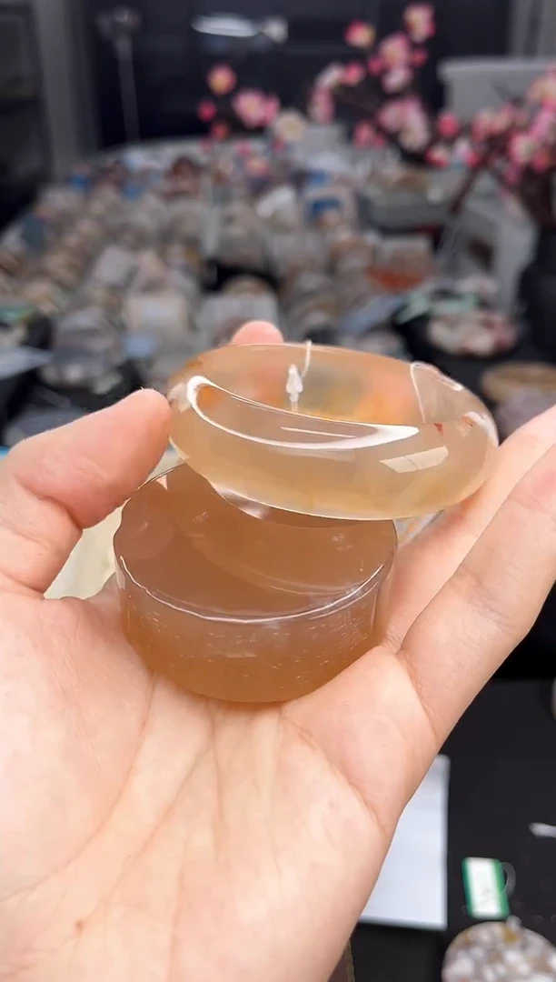 石英质玉手镯未镶嵌55圈口（赠送镯心）6790944