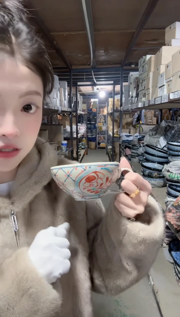 陶早餐杯矮款一个