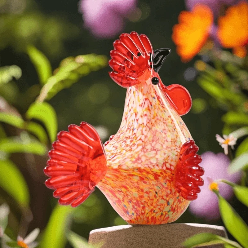 琉璃咕咕鸡家居大吉大利艺术摆件送礼