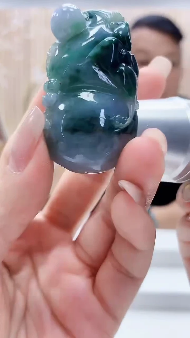 定制翡翠未镶嵌4969lr-毛货挂件102