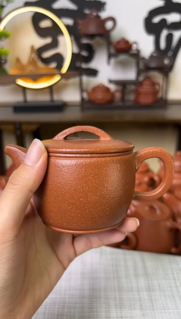 茶壶段泥独壶黄降坡汉瓦壶150CC
