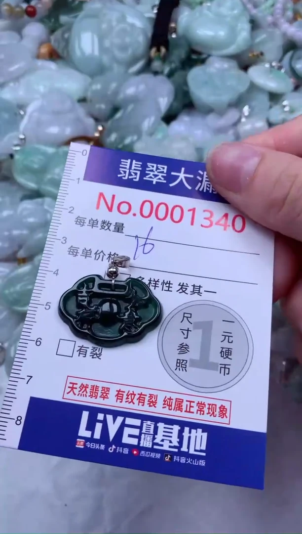 吊坠(不含链)未镶嵌翡翠1340