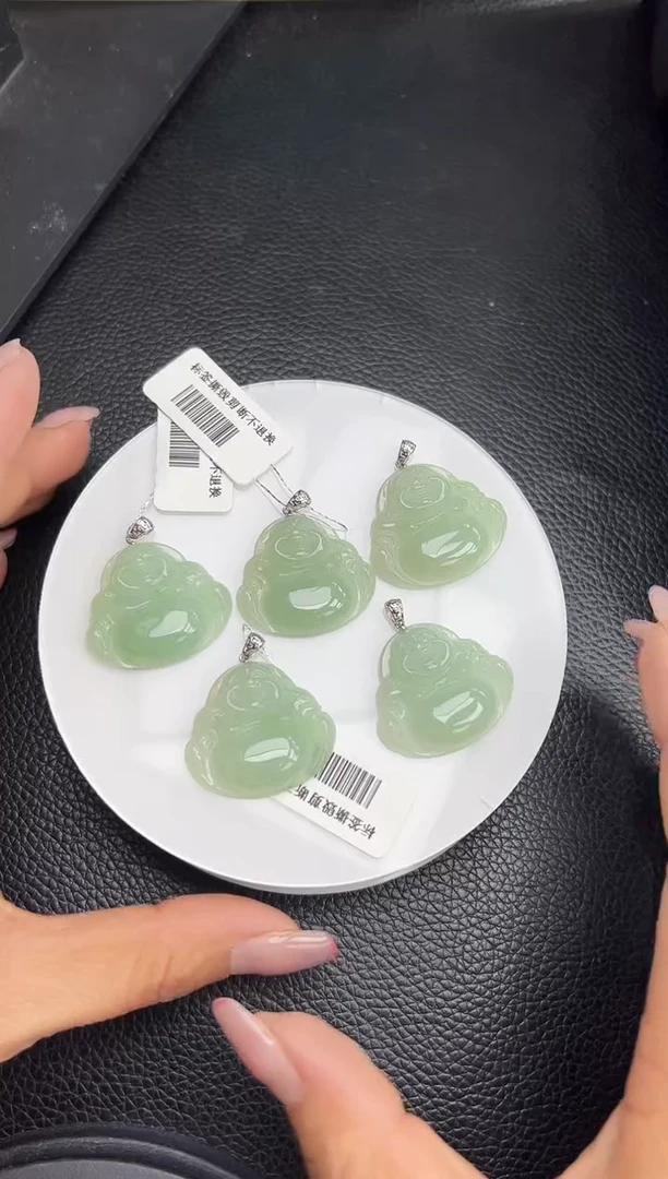 【闪购商品】翡翠颈饰18K金镶嵌YM839-8 佛公多样性发一