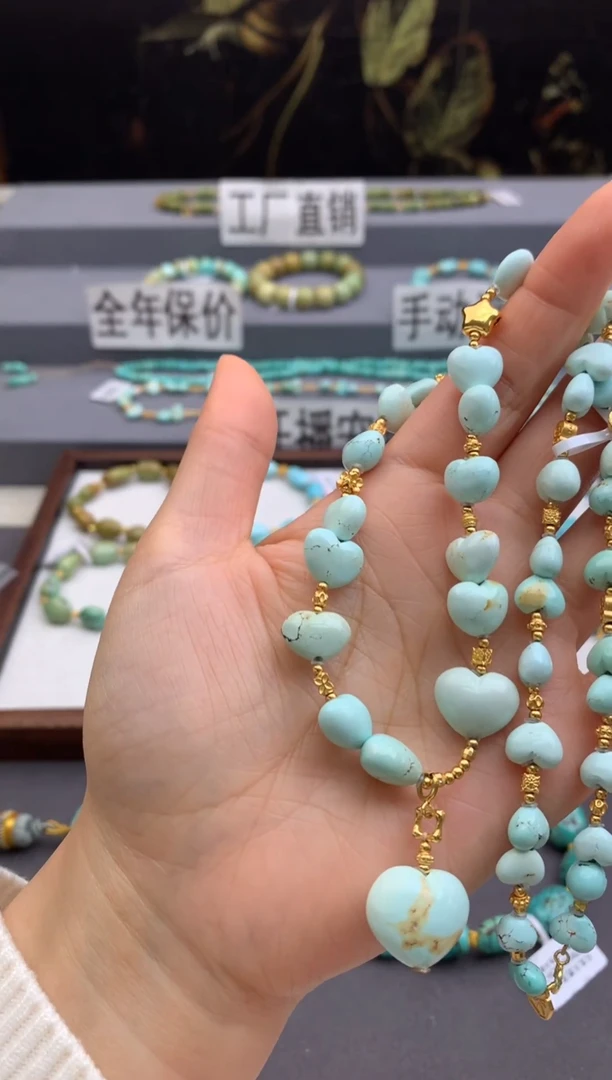 未镶嵌绿松石项链茜.m43