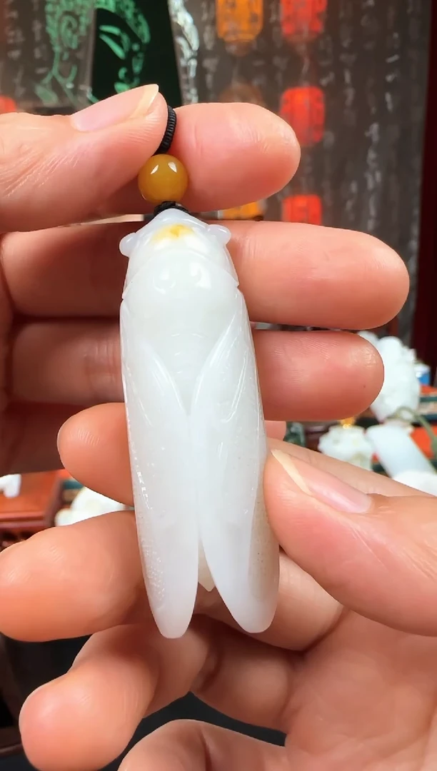 未镶嵌和田玉挂件蝉