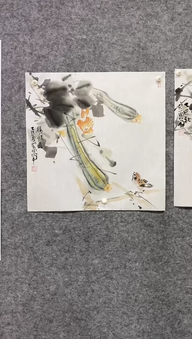 国画尚定固国画作品