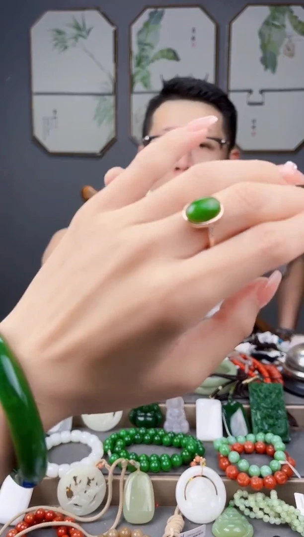 颈饰银S925镶嵌和田玉多样性发货拍一单发一个