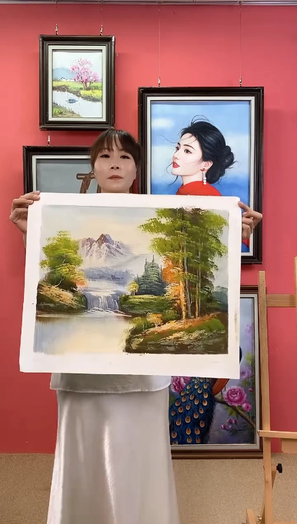 油画桥**歌尺寸40*50画芯（不含框）